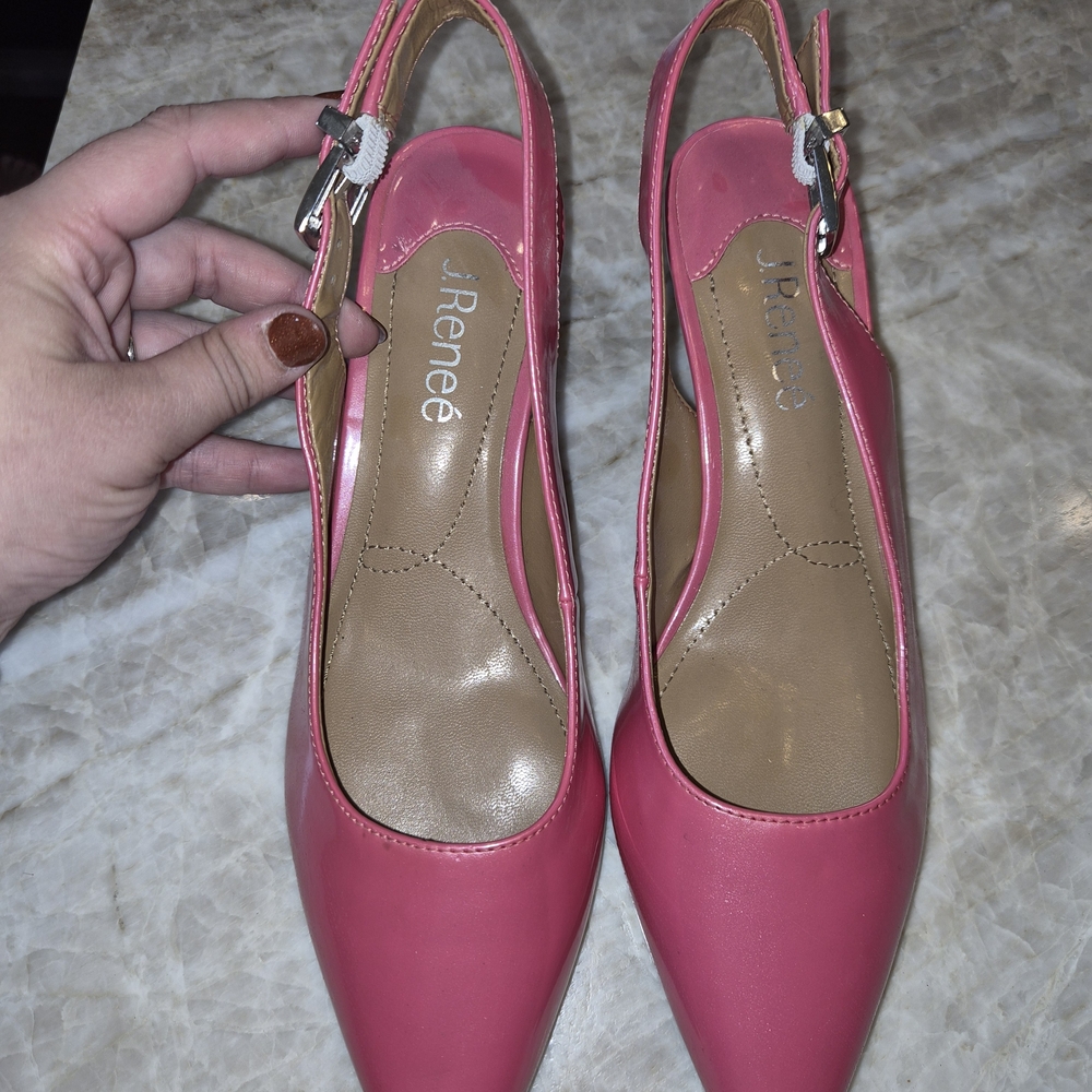 J.Renee Pink Slingback Heels